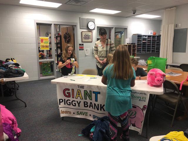 Peoples Bank’s Giant Piggy Bank Continues to Expand its Service to Students