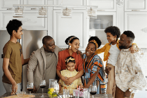 Image of African American family together