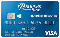 Image of Peoples Bank Business Visa credit card