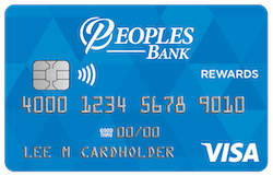 Image of Peoples Bank Personal Visa card